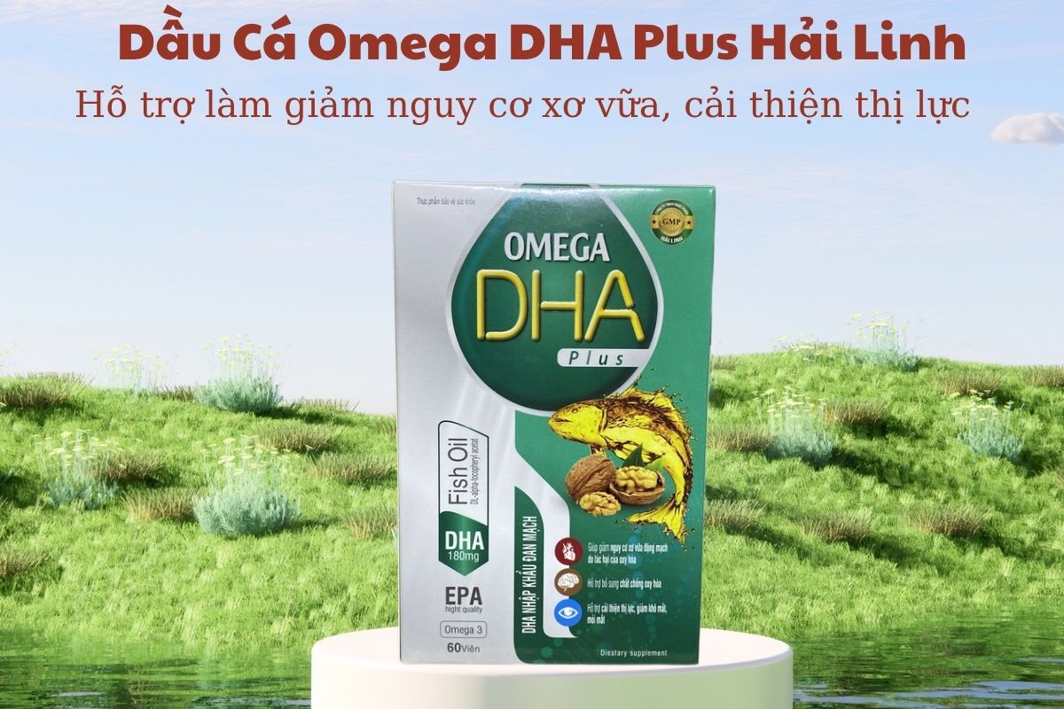 Dầu Cá Omega DHA Plus Hải Linh 5 Dầu Cá Omega DHA Plus Hải Linh