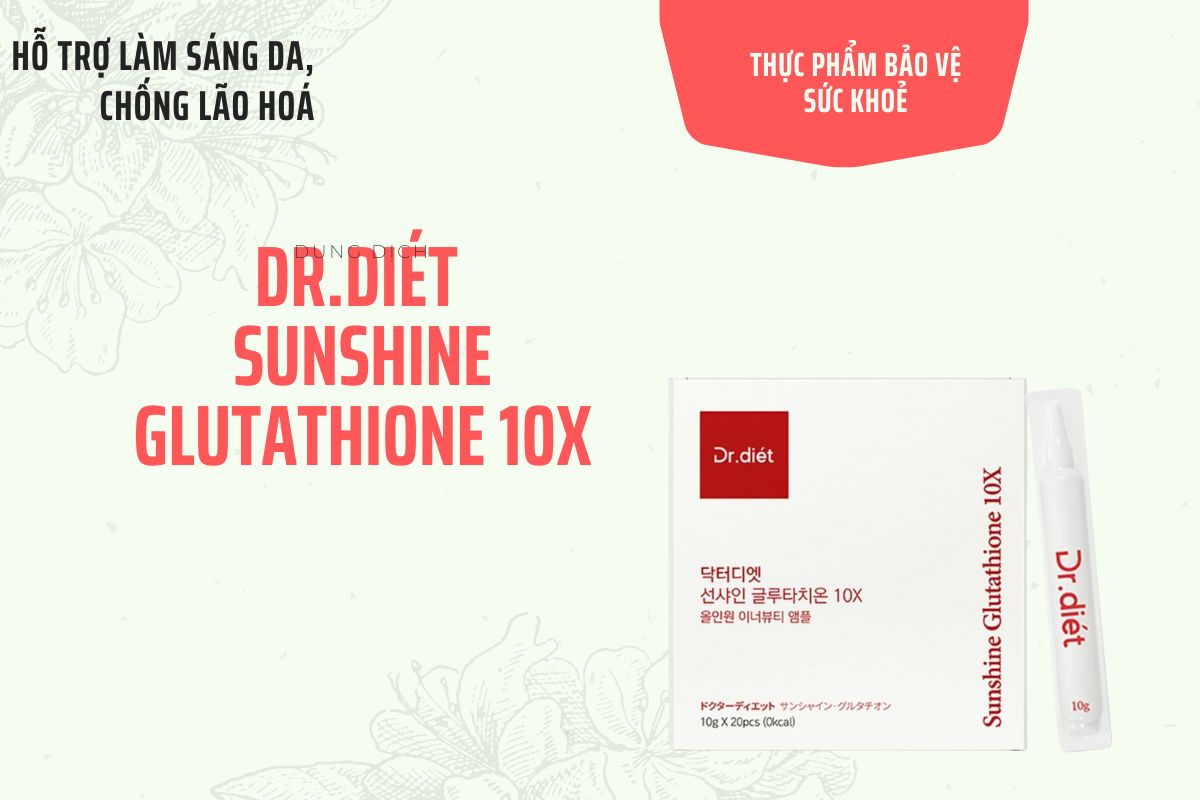 Dr.Diét Sunshine Glutathione 10X 14 Dr.Diét Sunshine Glutathione 10X