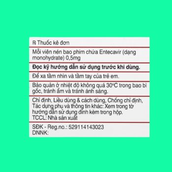 Entecavir Teva 0.5mg