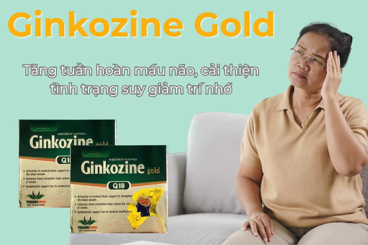 Ginkozine Gold 6 Ginkozine Gold tăng tuần hoàn máu não