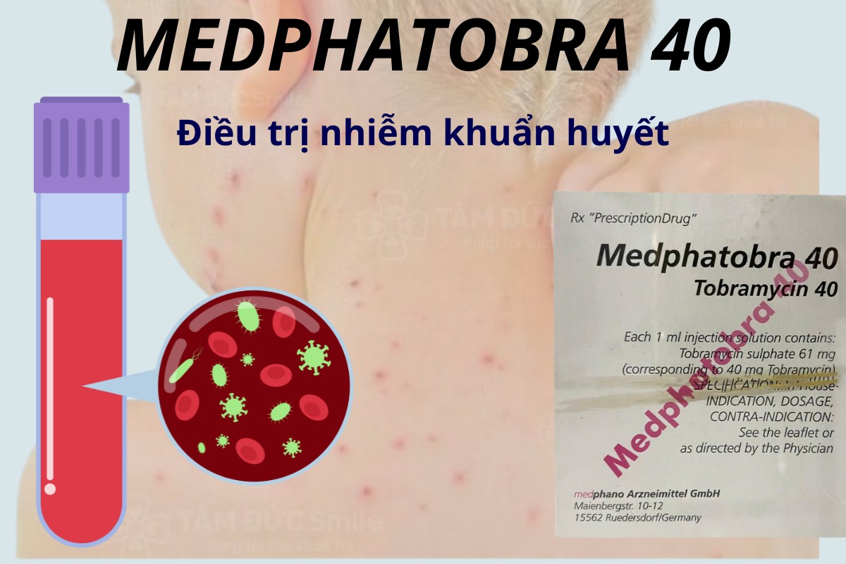 Medphatobra 40 5 Medphatobra 40 điều trị nhiễm khuẩn huyết
