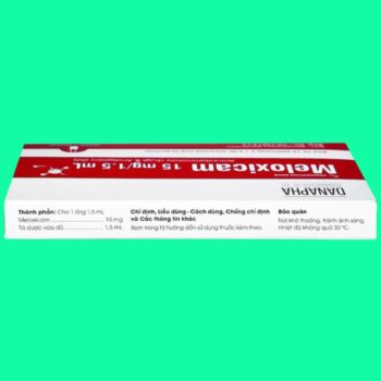 Dung dịch tiêm Meloxicam 15mg/1.5ml Danapha