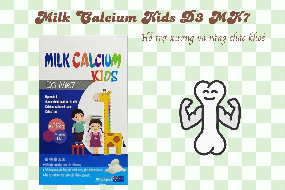 Milk Calcium Kids D3 MK7 8 Milk Calcium Kids D3 MK7