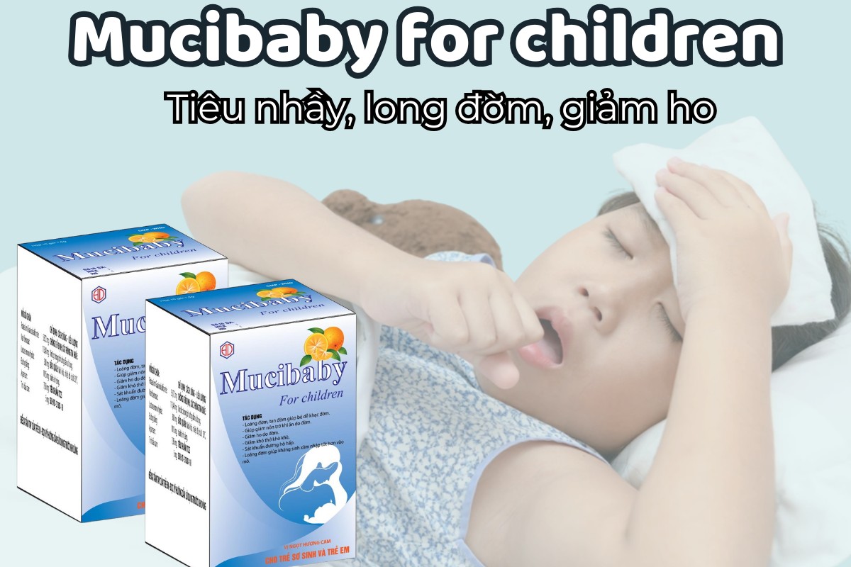 Mucibaby for children 5 Mucibaby for children tiêu nhầy, long đờm, giảm ho