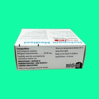 Nefopam Medisol 20mg/2ml