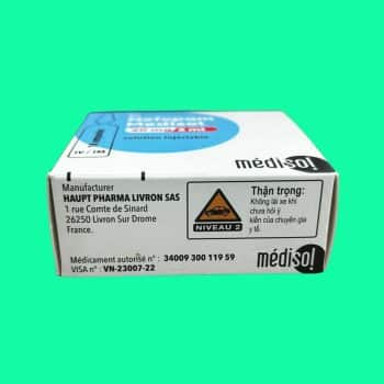 Nefopam Medisol 20mg/2ml