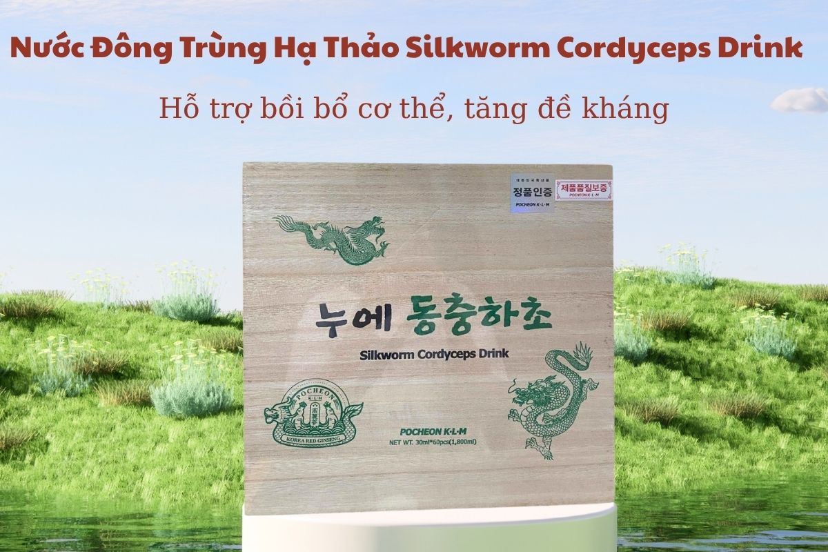 Nước Đông Trùng Hạ Thảo Silkworm Cordyceps Drink 5 Nước Đông Trùng Hạ Thảo Silkworm Cordyceps Drink