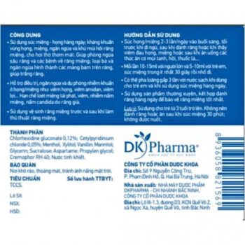 Nước súc miệng họng T.M.T 250ml
