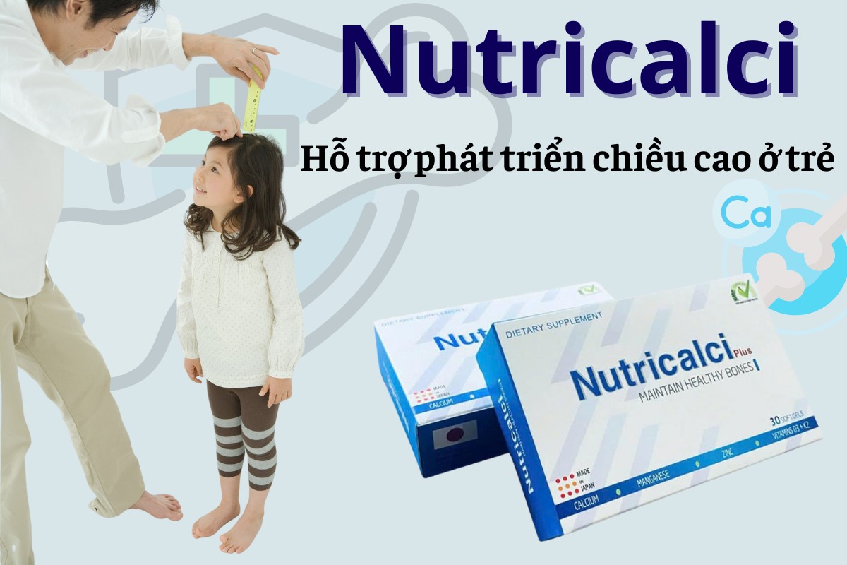 Nutricalci Plus 8 Nutricalci Plus hỗ trợ phát triển chiều cao cho trẻ