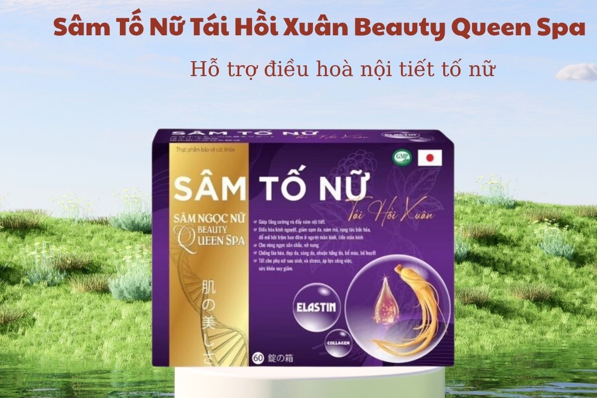 Sâm Tố Nữ Tái Hồi Xuân Beauty Queen Spa (2 Lọ) 5 Sâm Tố Nữ Tái Hồi Xuân Beauty Queen Spa