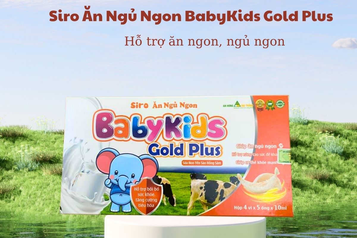 Siro Ăn Ngủ Ngon BabyKids Gold Plus 5 Siro Ăn Ngủ Ngon BabyKids Gold Plus
