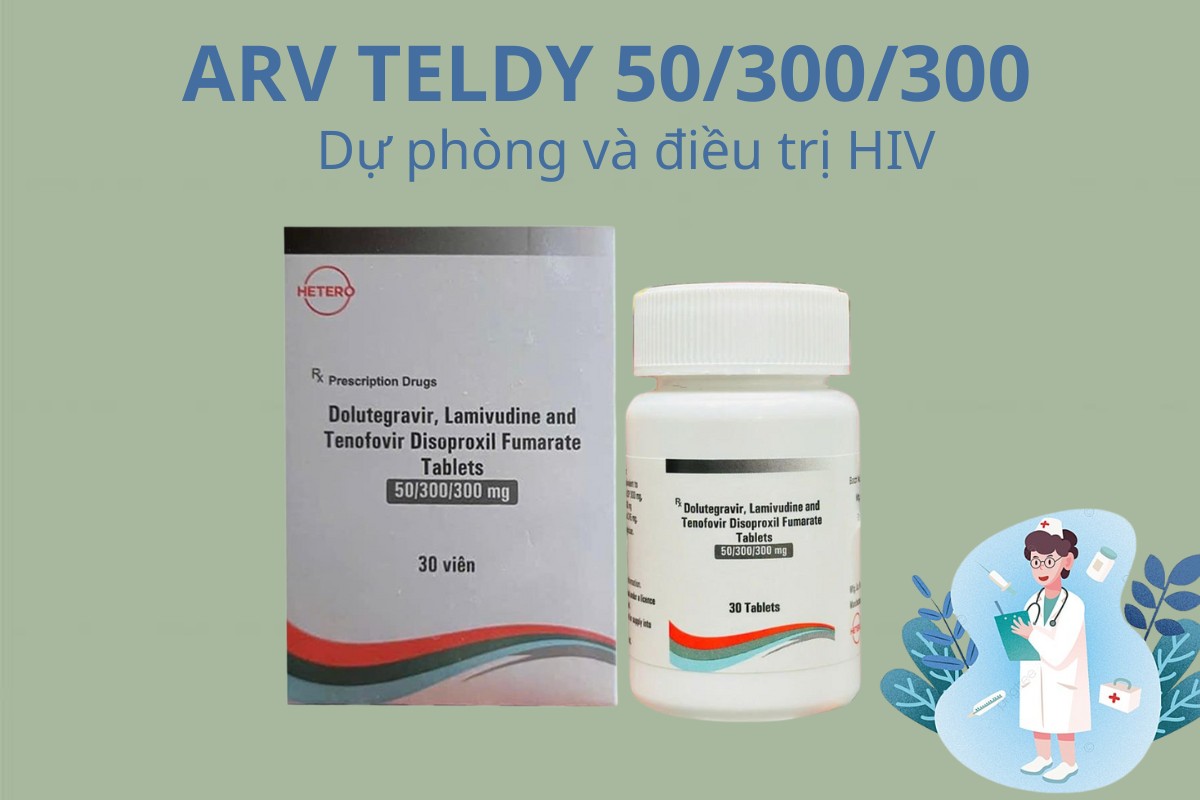 ARV TELDY 50/300/300 8 ARV TELDY 50/300/300 dự phòng và điều trị HIV