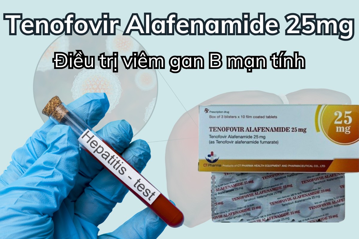 Tenofovir Alafenamide 25mg 5 Tenofovir Alafenamide 25mg điều trị viêm gan B mạn tính