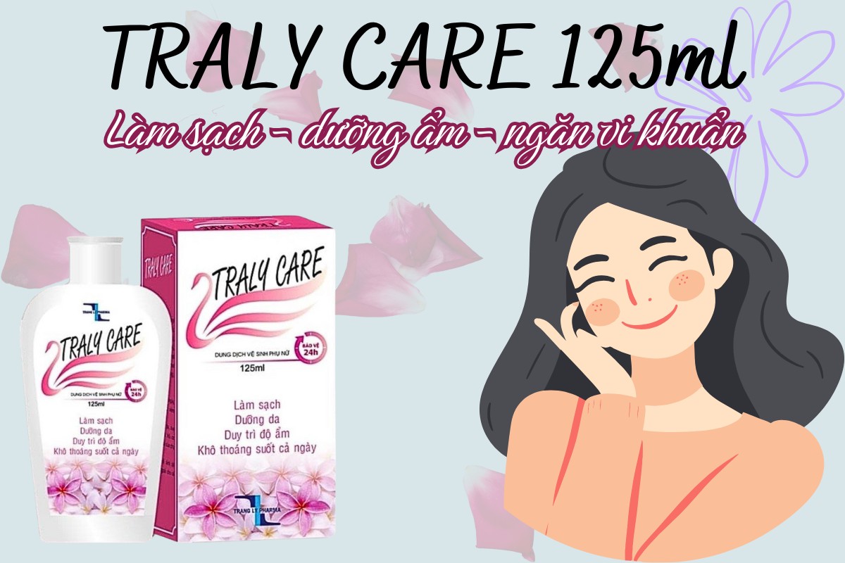 Traly Care 125ml 6 Dung dịch vệ sinh Traly Care 125ml làm sạch - dưỡng ẩm- ngăn ngừa vi khuẩn