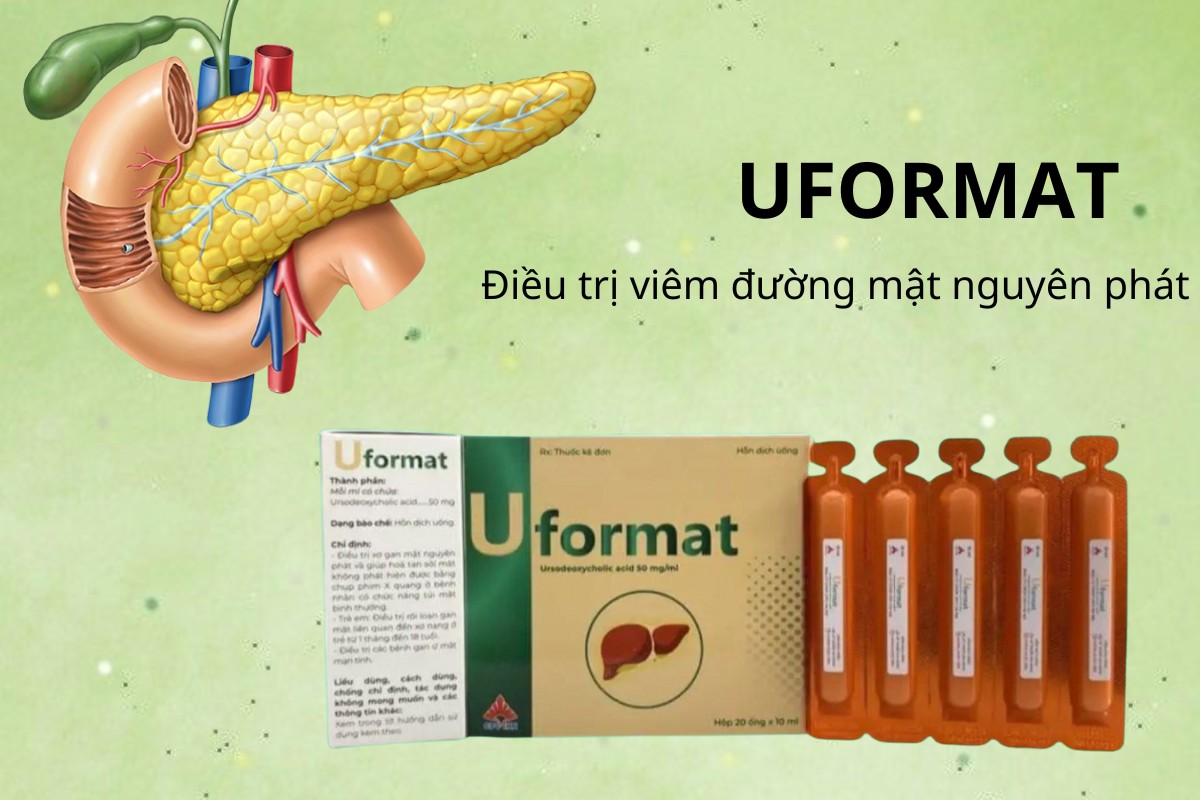 Uformat 5 Uformat điều trị viêm đường mật nguyên phát