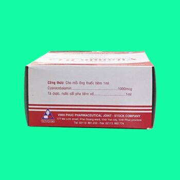 Vitamin B12 1000mcg/ml Vinphaco
