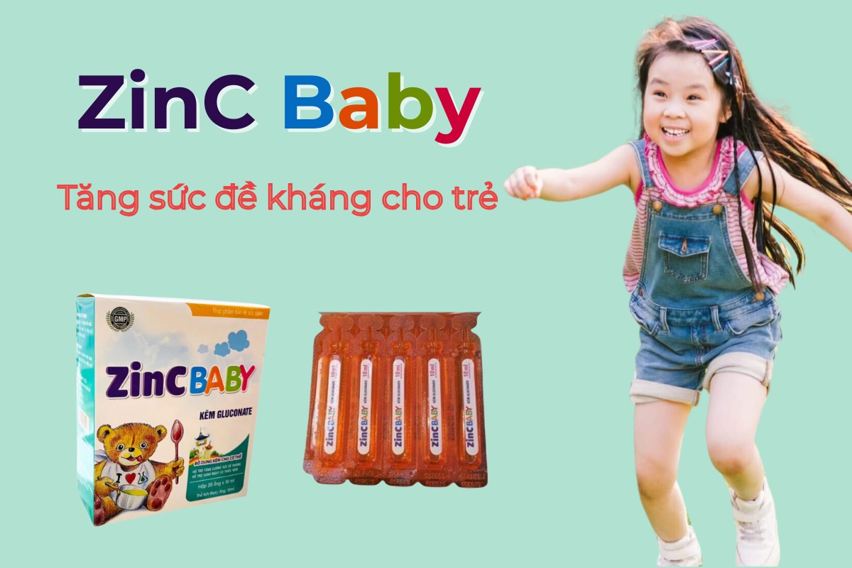 Siro Zinc Baby 10ml BioPro 11 Siro Zinc Baby 10ml BioPro tăng sức đề kháng cho trẻ