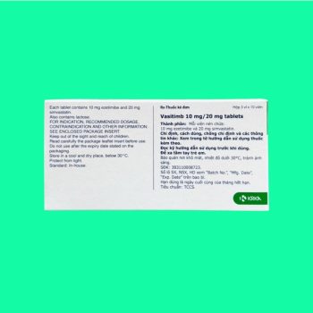 Vasitimb 10mg/20mg 5 Vasitimb 10mg/20mg Tablets