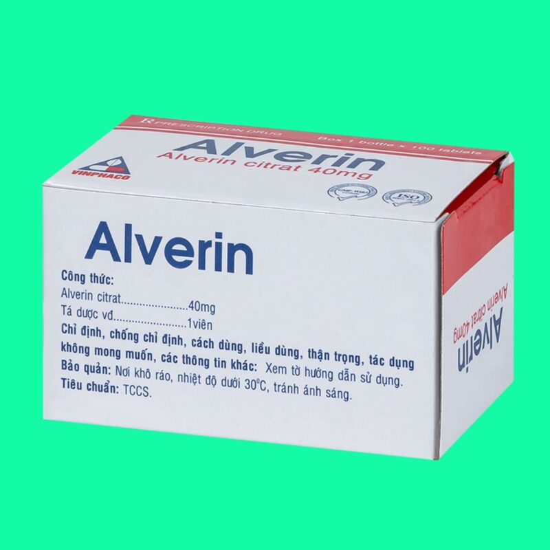 Thuốc Alverin 40 vinphaco điều trị các rối loạn co thắt đường tiêu hóa ...