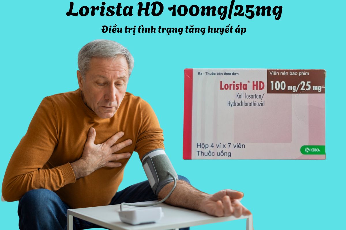 Lorista HD 100mg/25mg 6 Thuốc Lorista HD 100mg/25mg có tác dụng điều trị cho người bị tăng huyết áp