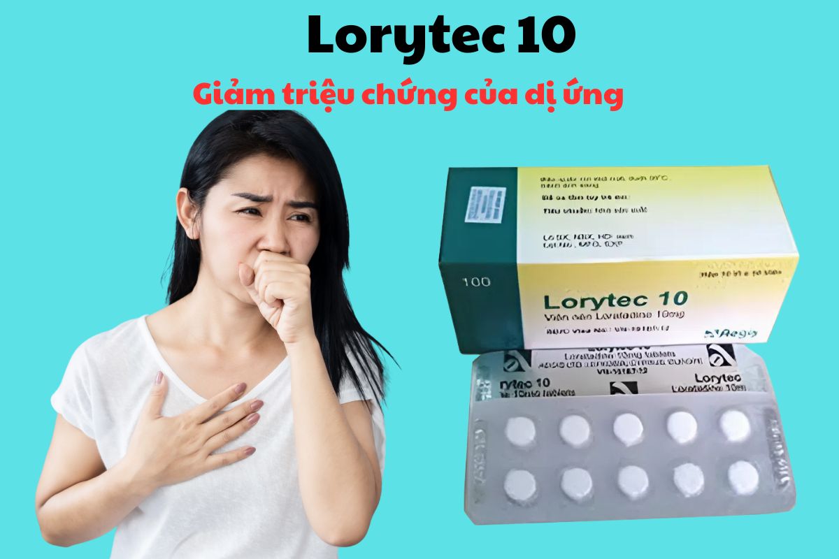 Lorytec 10 6 Thuốc Lorytec 10 có tác dụng giảm triệu chứng của dị ứng bao gồm viêm mũi, mề đay mãn tính