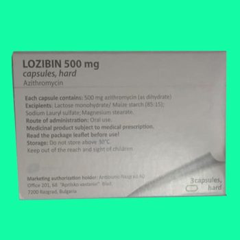 Thuốc Lozibin 500mg có tác dụng điều trị nhiễm trùng mức độ nhẹ đến trung bình