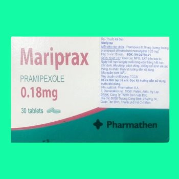 Thuốc Mariprax 0.18mg có tác dụng điều trị bệnh Parkinson vô căn cho người trưởng thành