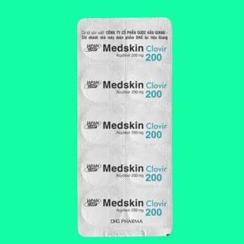Thuốc Medskin Clovir 200 có tác dụng điều trị khởi đầu và dự phòng tái nhiễm virus Herpes simplex