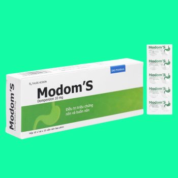 Thuốc Modom's 10mg có tác dụng giảm nôn và buồn nôn