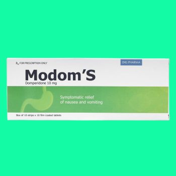 Thuốc Modom's 10mg có tác dụng giảm nôn và buồn nôn