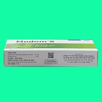 Thuốc Modom's 10mg có tác dụng giảm nôn và buồn nôn