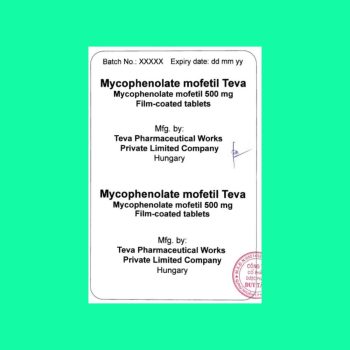 Mycophenolate mofetil Teva 500mg