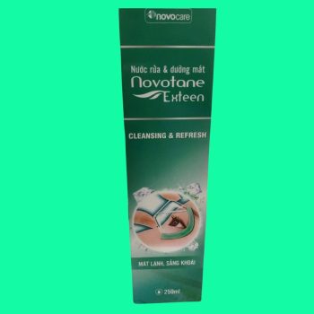 Nước Rửa Và Dưỡng Mắt Novotane Exteen Cleansing & Refresh (Màu Xanh) có tác dụng cung cấp độ ẩm, làm dịu, hỗ trợ giảm đỏ và ngứa