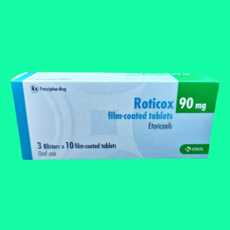 Roxiox Thuốc Roticox 90mg (Etoricoxib) có tác dụng giảm đau, viêm khớp