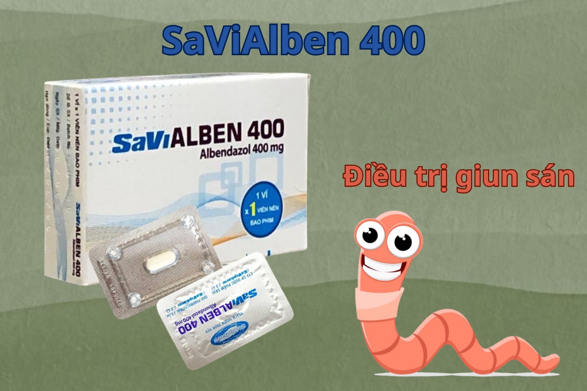 SaViAlben 400 7 SaViAlben 400 điều trị giun sán