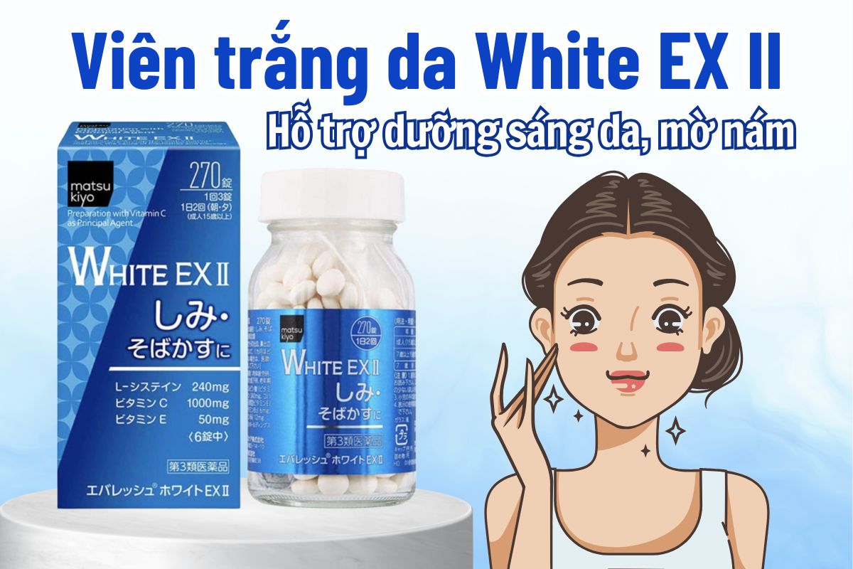 Viên trắng da White EX II 13 Viên sáng da White EX II