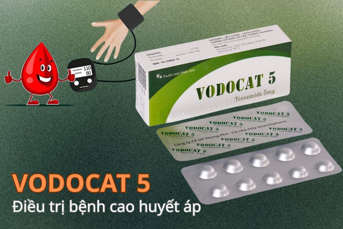 VODOCAT 5 7 VODOCAT 5 điều trị cao huyết áp