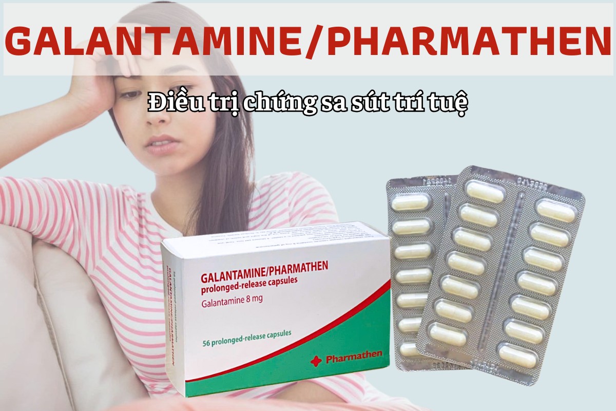 Galantamine/Pharmathen 6 Galantamine/Pharmathen điều trị chứng sa sút trí tuệ từ nhẹ đến trung bình trong bệnh Alzheimer