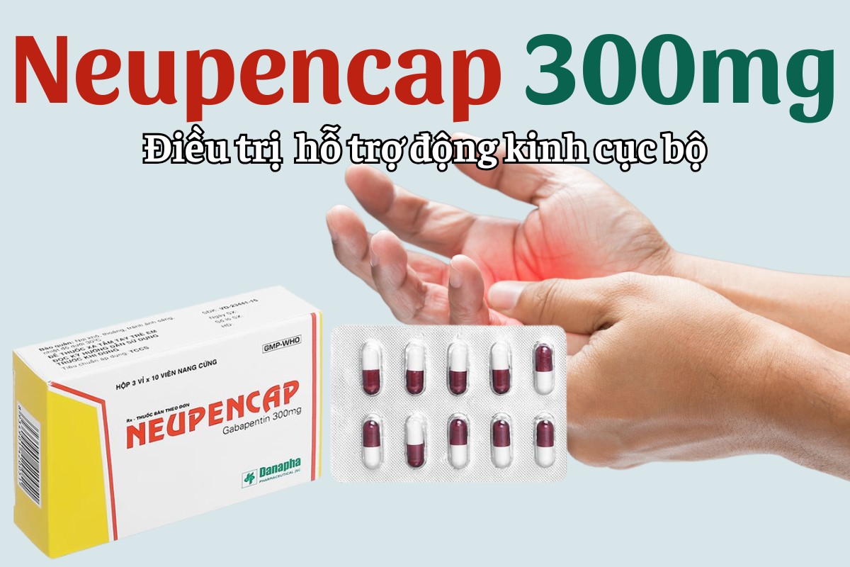 Neupencap 300mg điều trị hỗ trợ động kinh cục bộ
