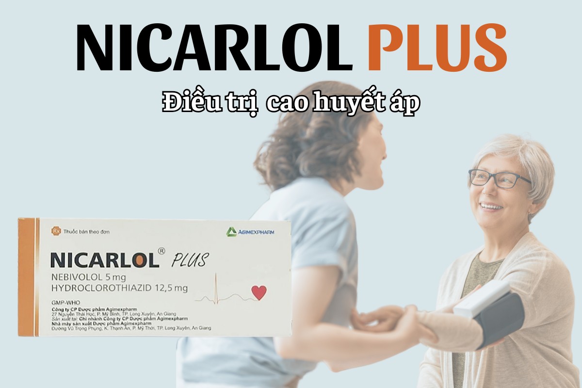 Nicarlol Plus 10 Nicarlol Plus điều trị cao huyết áp