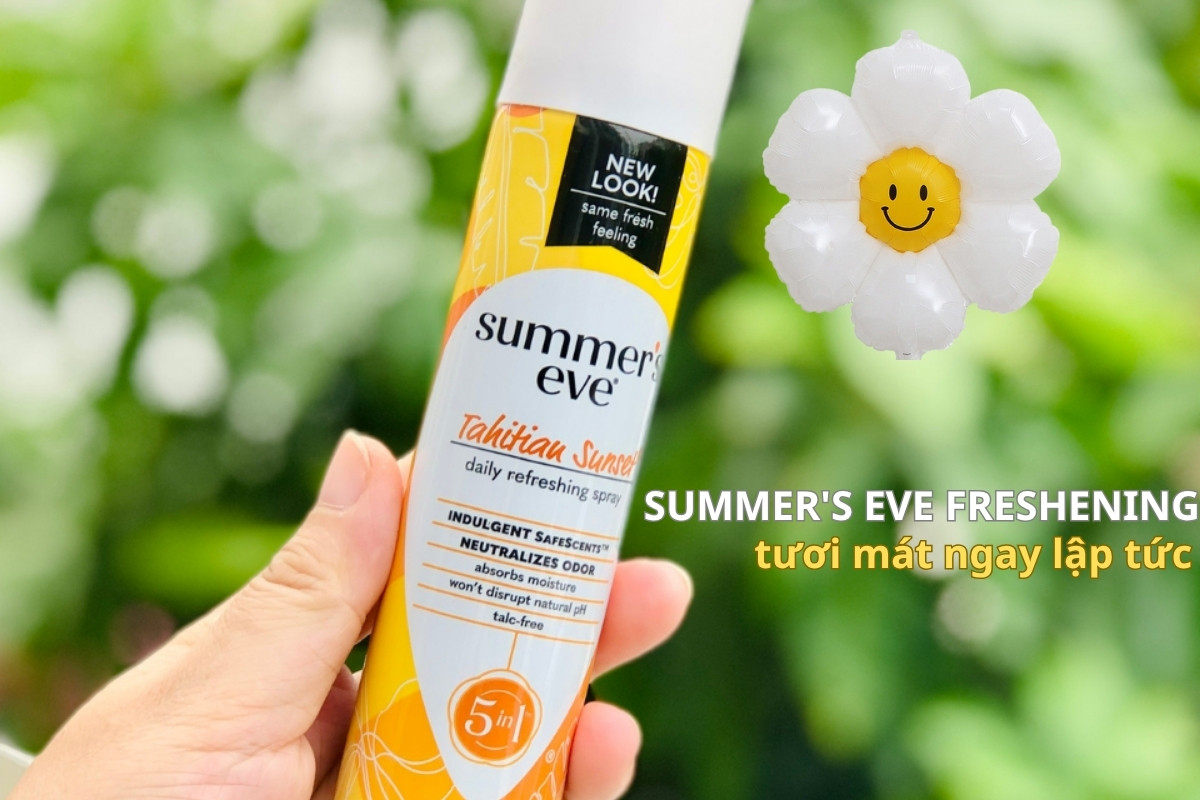 Review Top 6+ nước hoa vùng kín cho cô nàng tự tin, quyến rũ 10 Summer's Eve Freshening Spray - Tươi mát ngay lập tức