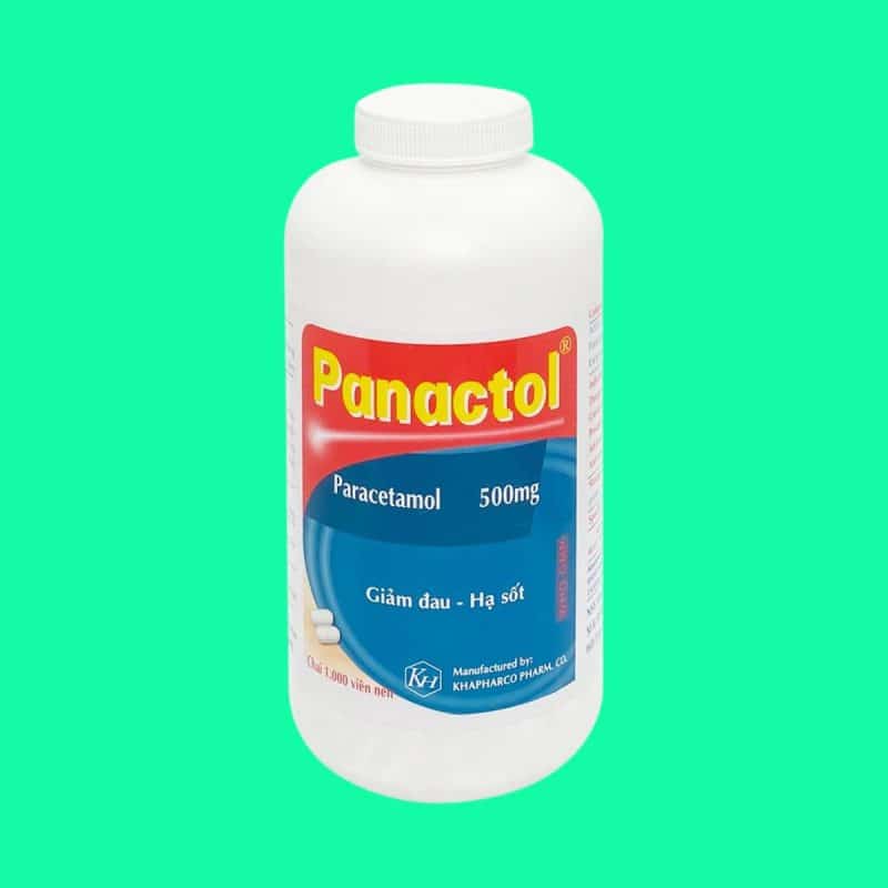 Panactol 500mg (Paracetamol) giảm đau các cơn đau từ nhẹ đến vừa