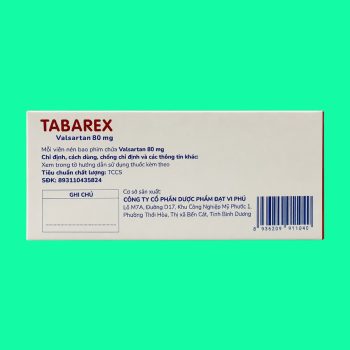 Tabarex 80mg 1 Tabarex 80mg