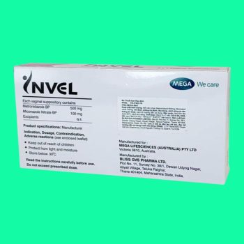 Thuốc Invel có tác dụng điều trị viêm âm đạo do Candida, viêm âm đạo do vi khuẩn hoặc viêm âm đạo phối hợp