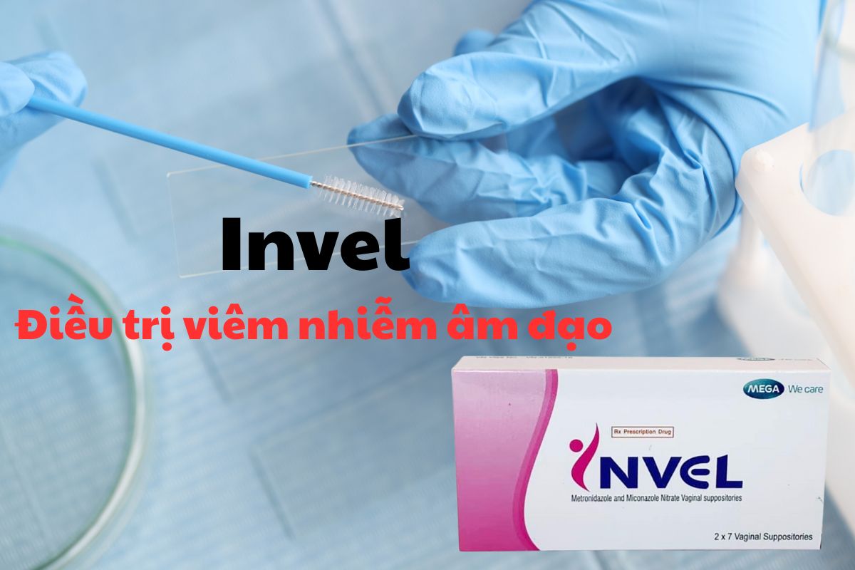 Invel 12 Thuốc Invel có tác dụng điều trị viêm âm đạo do Candida, viêm âm đạo do vi khuẩn hoặc viêm âm đạo phối hợp