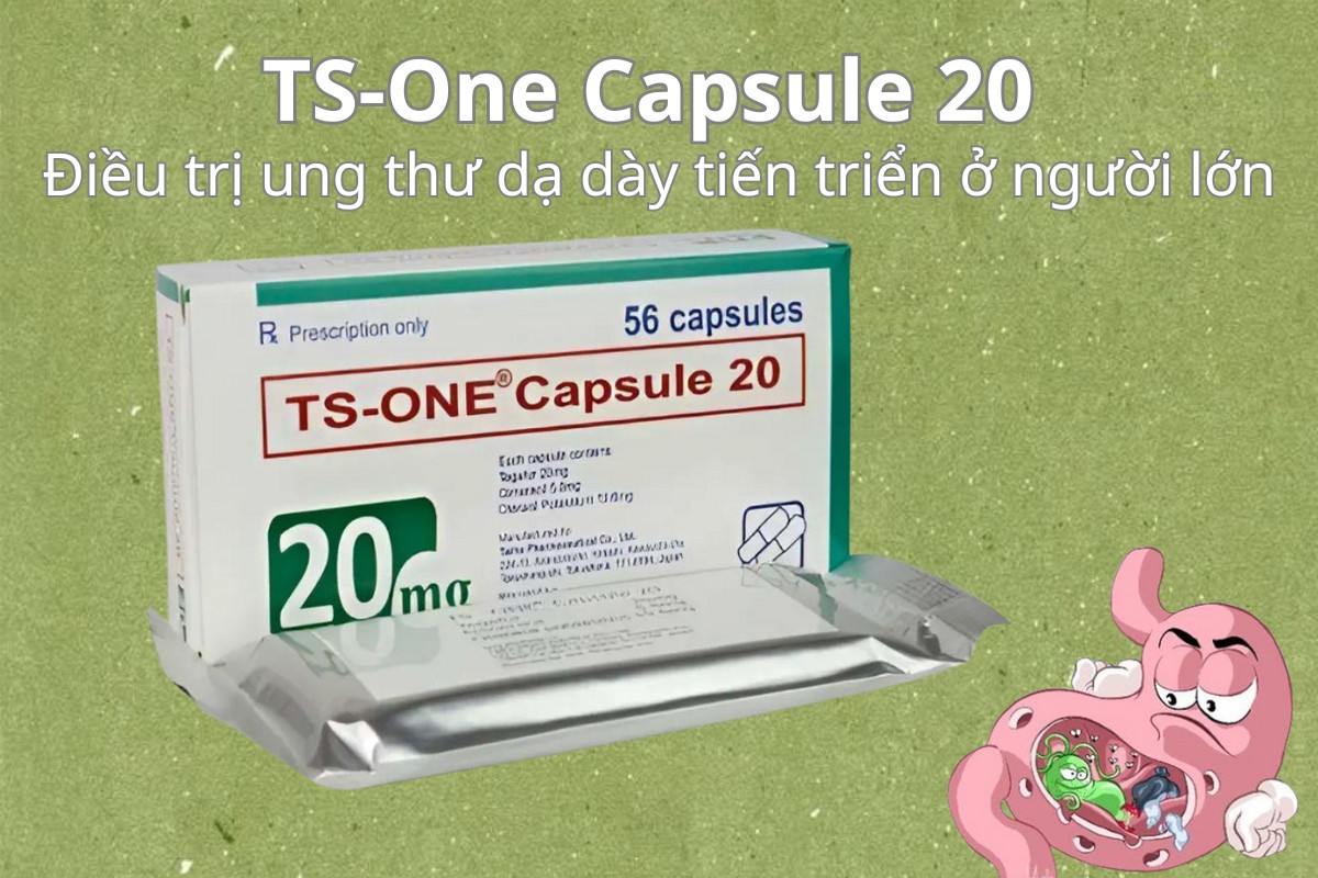 TS-One Capsule 20 7 TS-One Capsule 20 điều trị ung thư dạ dày tiến triển ở người lớn