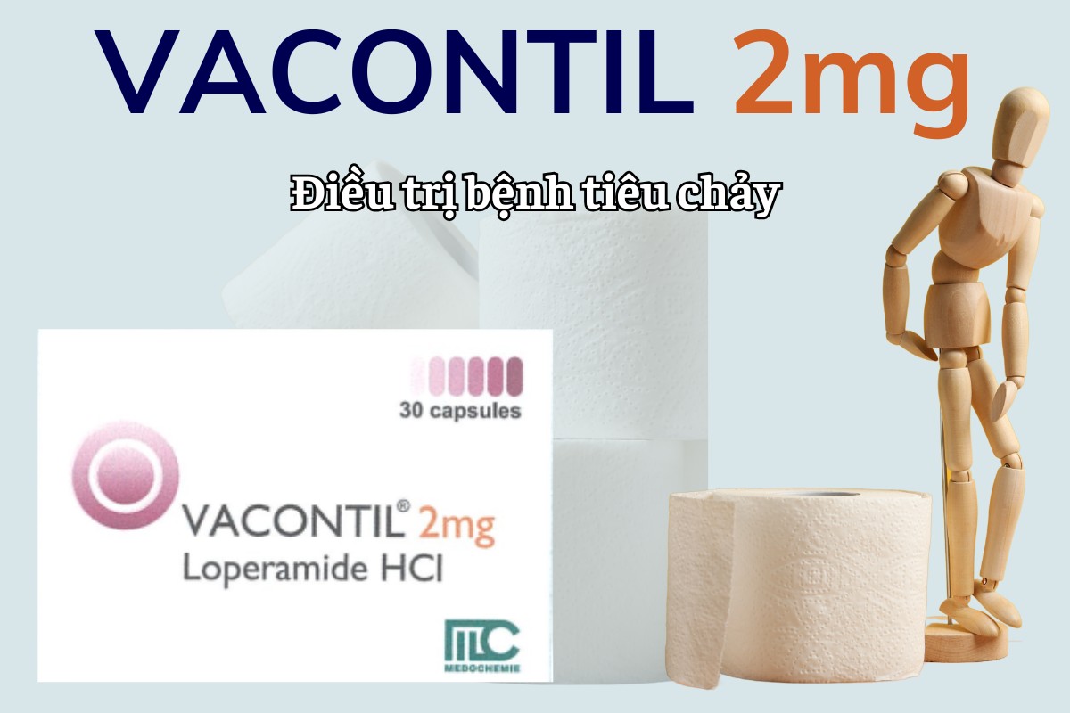 Vacontil 2mg 5 Vacontil 2mg điều trị bệnh tiêu chảy