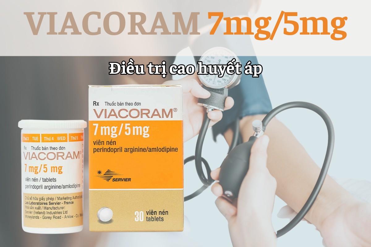 Viacoram 7mg/5mg 12 Viacoram 7mg/5mg điều trị tăng huyết áp