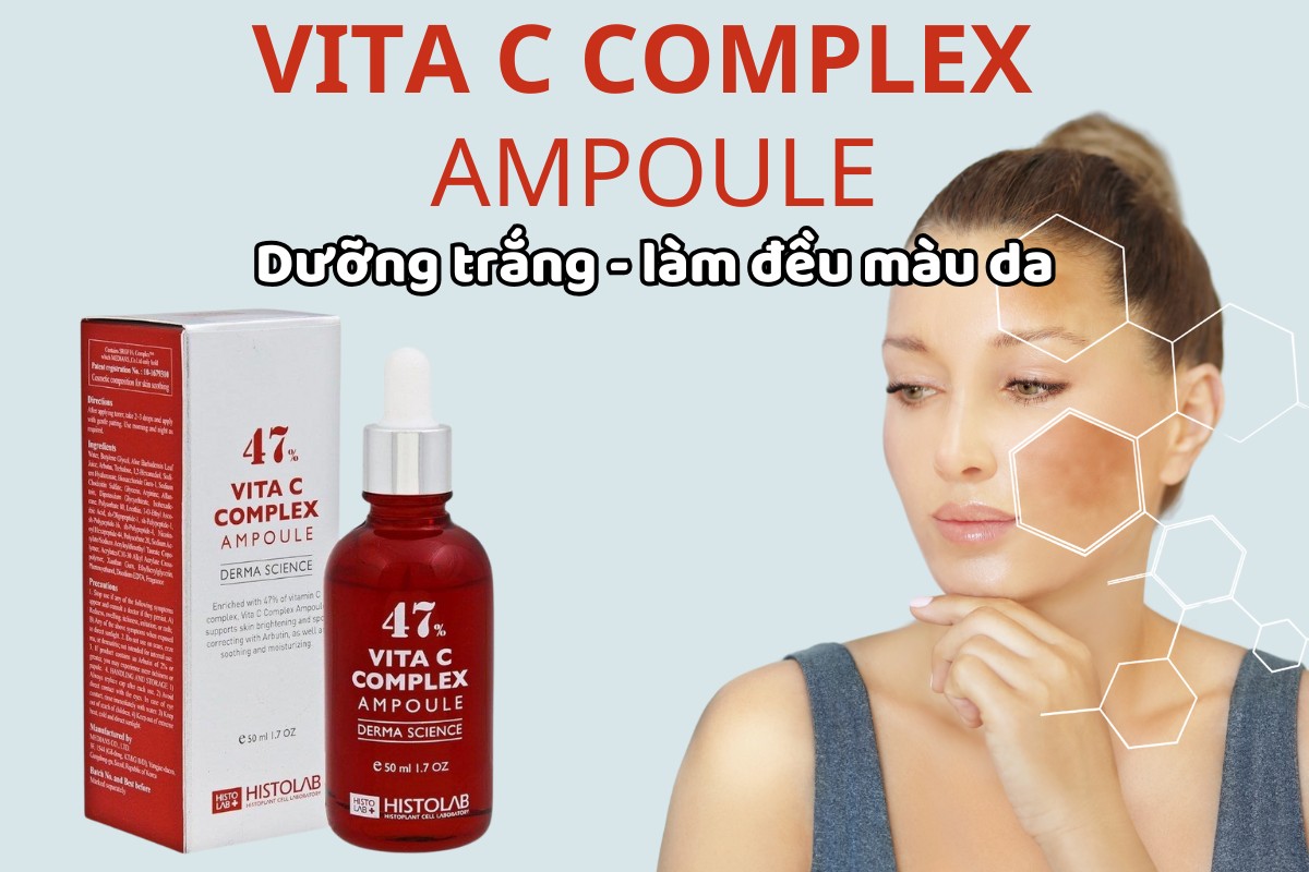 Vita C Complex Ampoule Histolab 9 Vita C Complex Ampoule Histolab dưỡng trắng, làm đều màu da