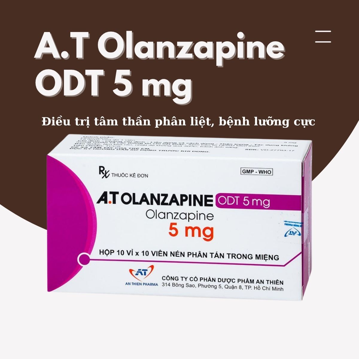 A.T Olanzapine ODT 5 mg 8 A.T Olanzapine ODT 5 mg